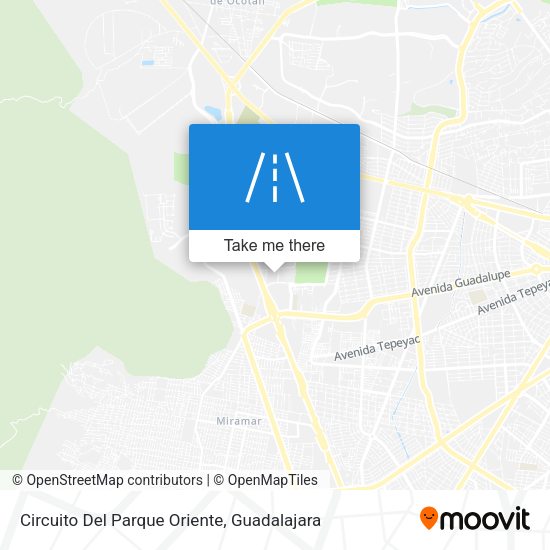 Circuito Del Parque Oriente map