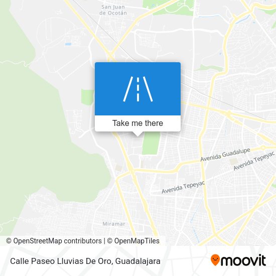 Mapa de Calle Paseo Lluvias De Oro