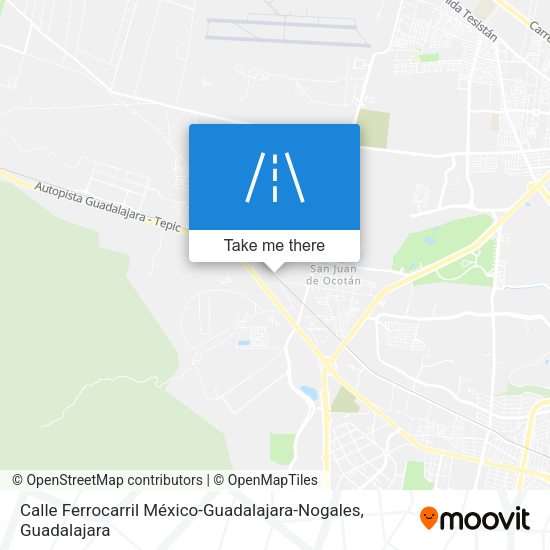 Calle Ferrocarril México-Guadalajara-Nogales map
