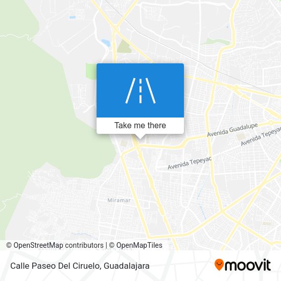 Calle Paseo Del Ciruelo map
