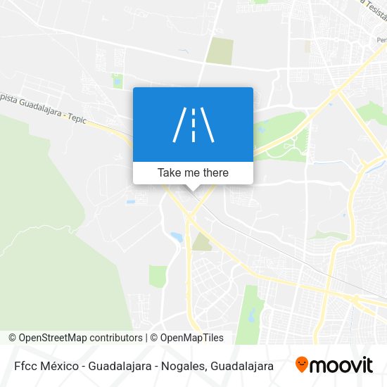 Mapa de Ffcc México - Guadalajara - Nogales