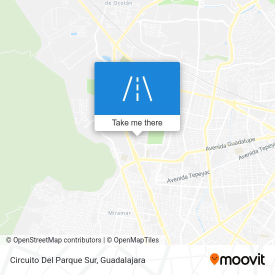 Circuito Del Parque Sur map
