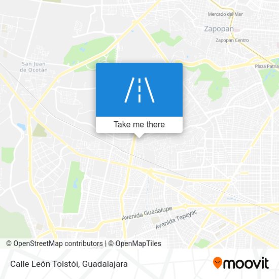 Mapa de Calle León Tolstói
