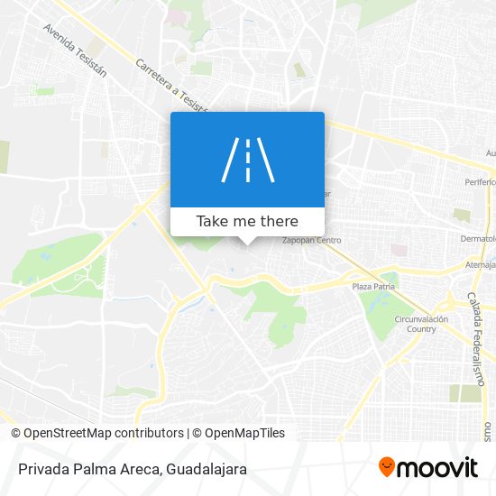 Privada Palma Areca map