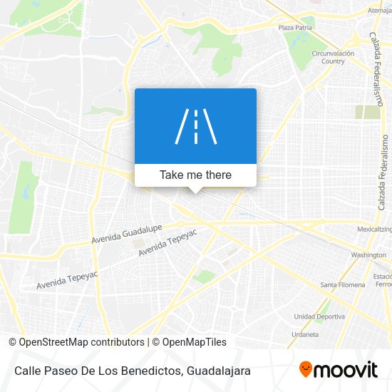 Calle Paseo De Los Benedictos map