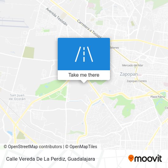 Mapa de Calle Vereda De La Perdiz