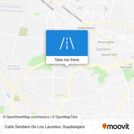 Mapa de Calle Sendero De Los Laureles