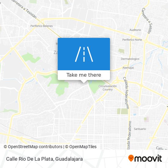 Mapa de Calle Río De La Plata
