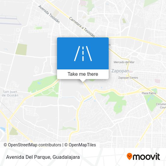 Mapa de Avenida Del Parque