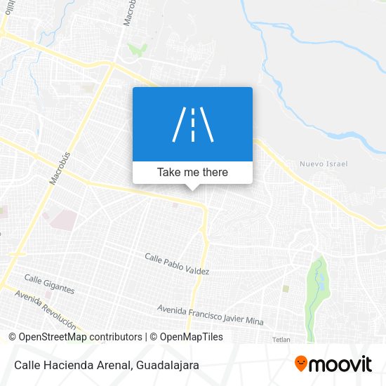 Calle Hacienda Arenal map