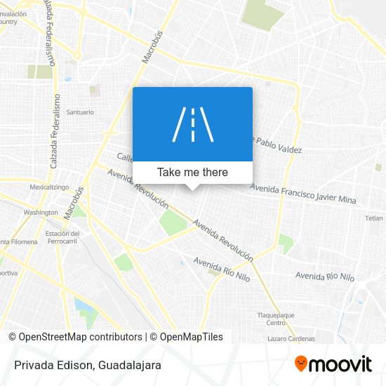 Mapa de Privada Edison