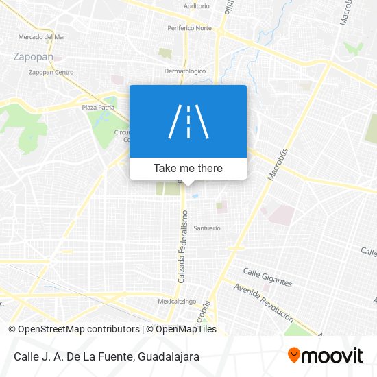 Mapa de Calle J. A. De La Fuente