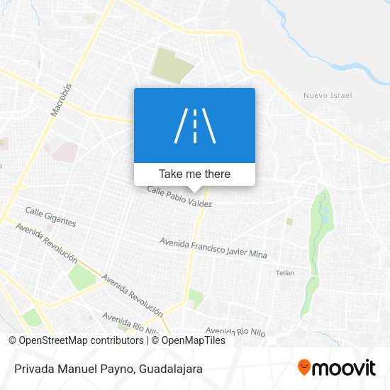 Privada Manuel Payno map