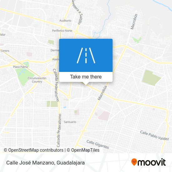 Calle José Manzano map