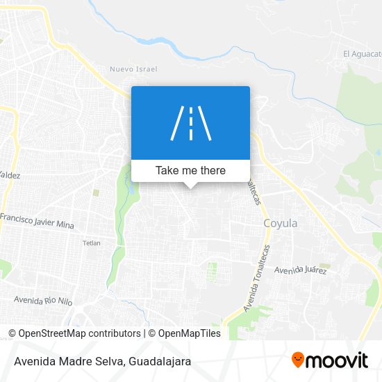 Avenida Madre Selva map