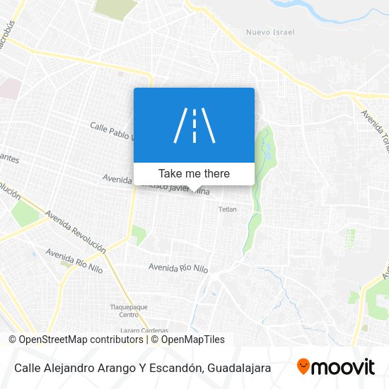 Mapa de Calle Alejandro Arango Y Escandón