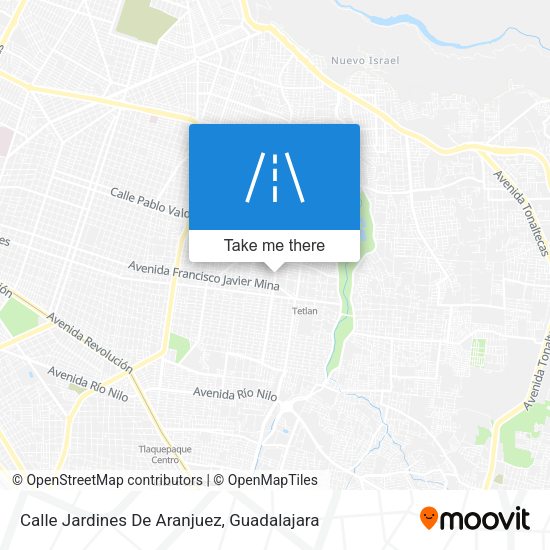 Mapa de Calle Jardines De Aranjuez