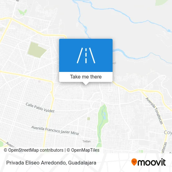 Mapa de Privada Eliseo Arredondo