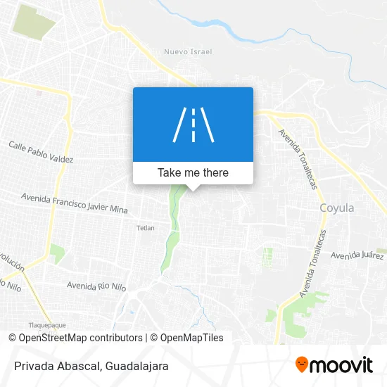 Privada Abascal map