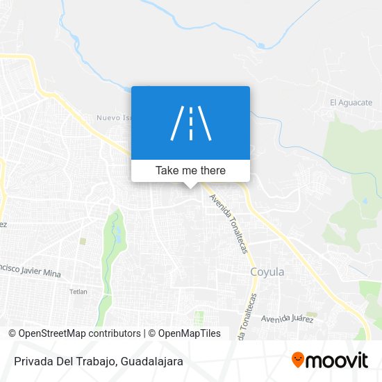 Privada Del Trabajo map