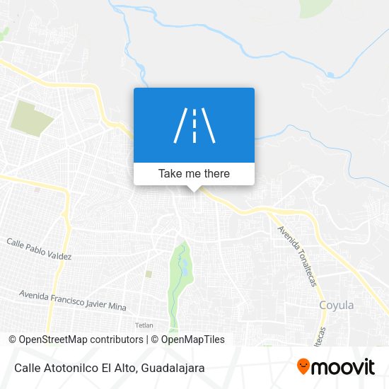 Calle Atotonilco El Alto map