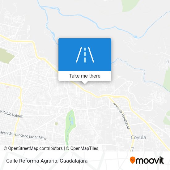 Mapa de Calle Reforma Agraria