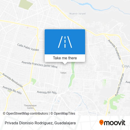 Mapa de Privada Dionisio Rodríguez
