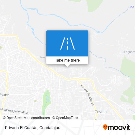 Privada El Cuatán map