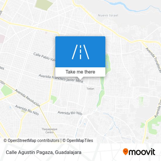 Calle Agustín Pagaza map