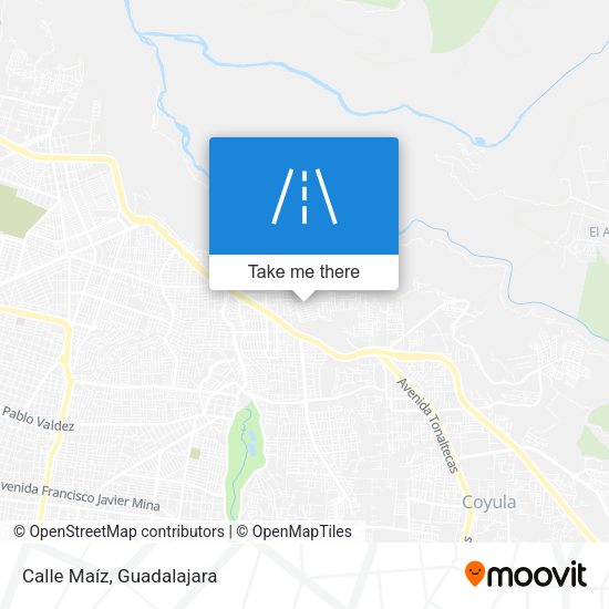 Mapa de Calle Maíz