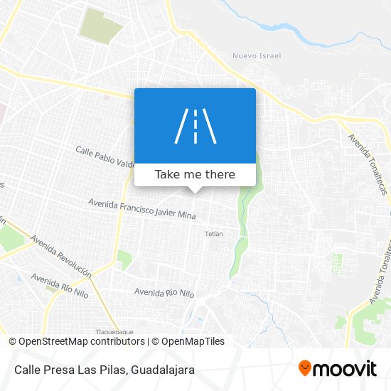 Mapa de Calle Presa Las Pilas