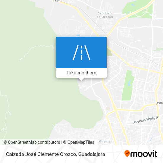 Calzada José Clemente Orozco map