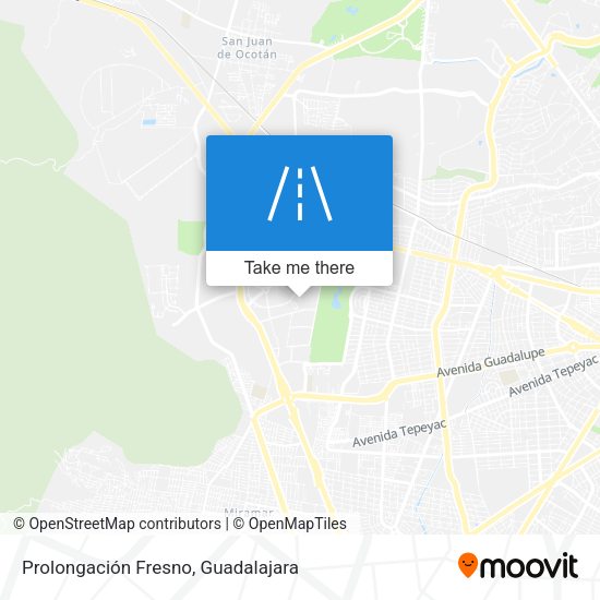 Prolongación Fresno map