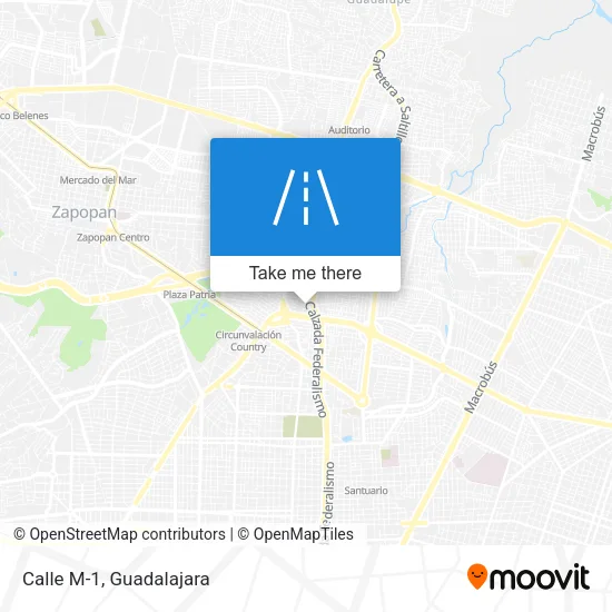 Mapa de Calle M-1