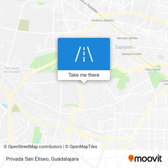 Privada San Elíseo map