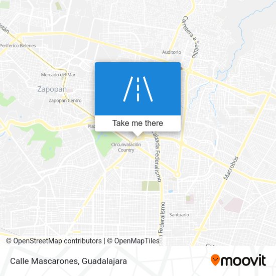 Mapa de Calle Mascarones