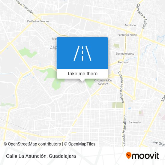 Calle La Asunción map