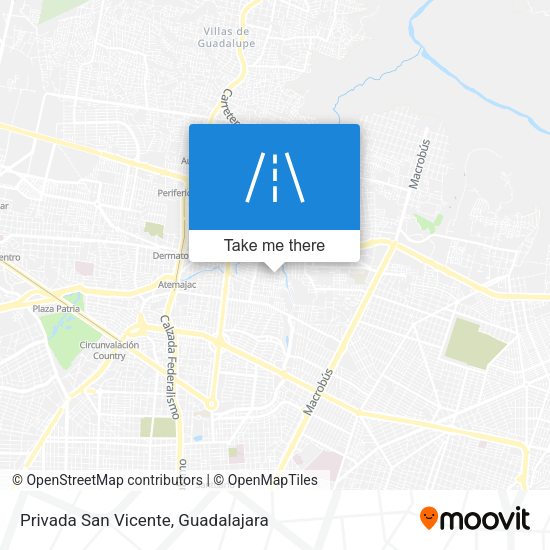 Mapa de Privada San Vicente