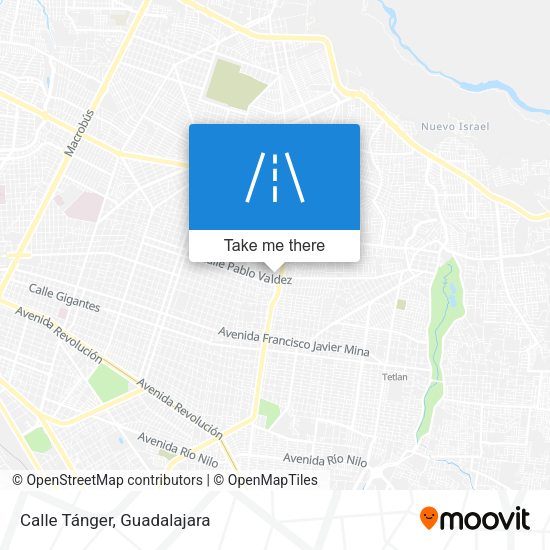 Calle Tánger map