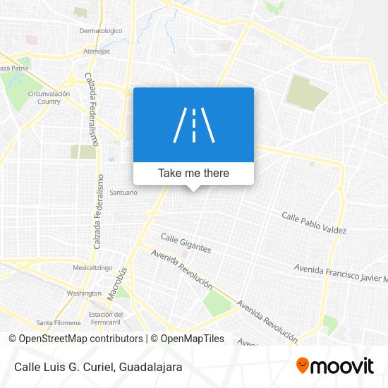 Calle Luis G. Curiel map