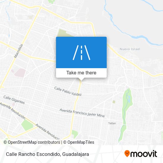 Calle Rancho Escondido map