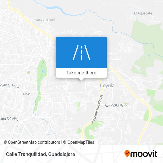 Mapa de Calle Tranquilidad