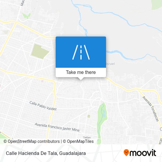 Calle Hacienda De Tala map
