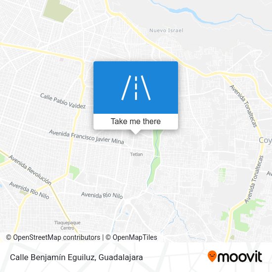Mapa de Calle Benjamín Eguiluz
