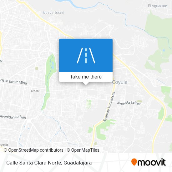 Mapa de Calle Santa Clara Norte