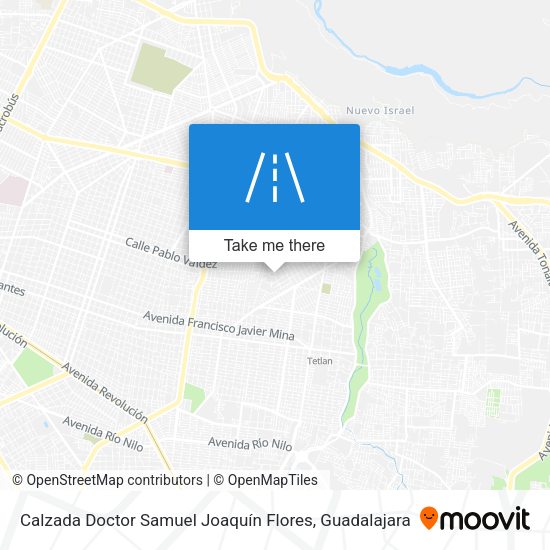 Mapa de Calzada Doctor Samuel Joaquín Flores