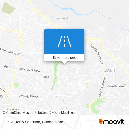 Mapa de Calle Darío Santillán