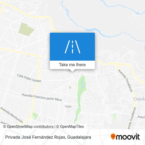 Mapa de Privada José Fernández Rojas