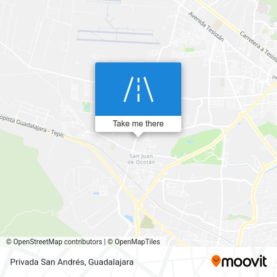 Privada San Andrés map