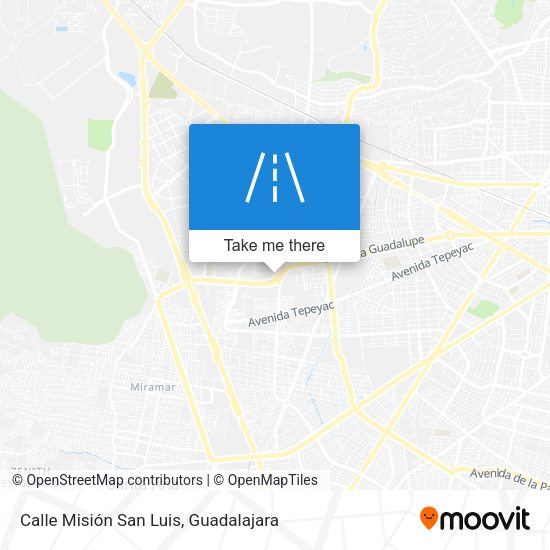 Mapa de Calle Misión San Luis